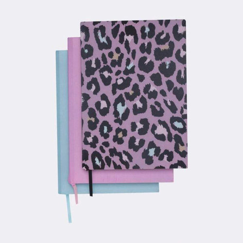 Beckmann Elastischer Buchumschlag 3 Stück - Dark Safari, Purple, Mint