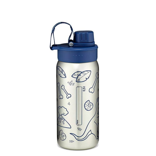 ergobag Edelstahl Trinkflasche Blue, 500 ml