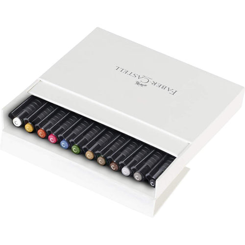 Faber-Castell Tuschestift Pitt Artist Pen C, Calligraphy, 12er Atelierbox