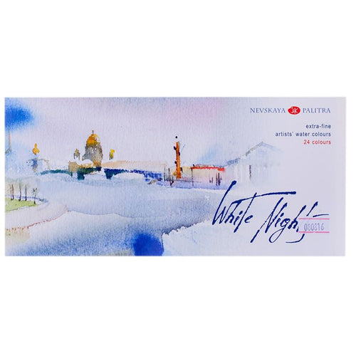 Honsell White Nights Aquarellfarben 24 1/1 Papp