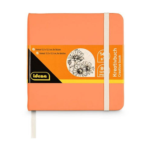 Idena Kreativbuch für Skizzen 80 Seiten 140g/m² 12,5x12,5cm