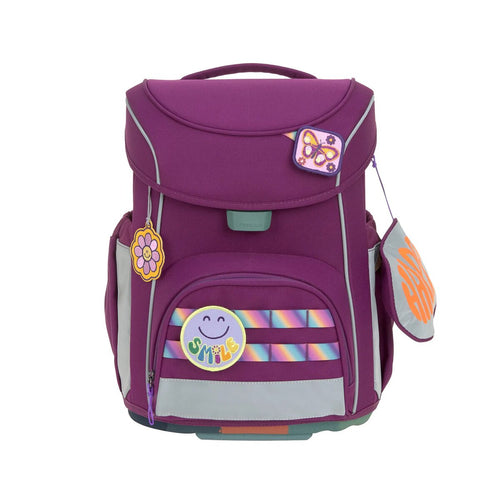 Lässig 7-teiliges Schulranzen-Set Slim Unique Lila 21 Liter 30 x 25 x 41,5 cm