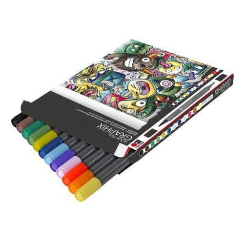 Marabu Aqua Pen Graphix 12er-Sortierung MEGA MASH