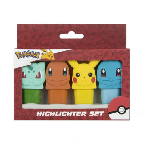 Pokemon Textmarker 4 Stück