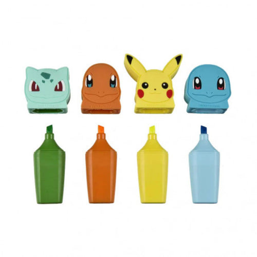 Pokemon Textmarker 4 Stück