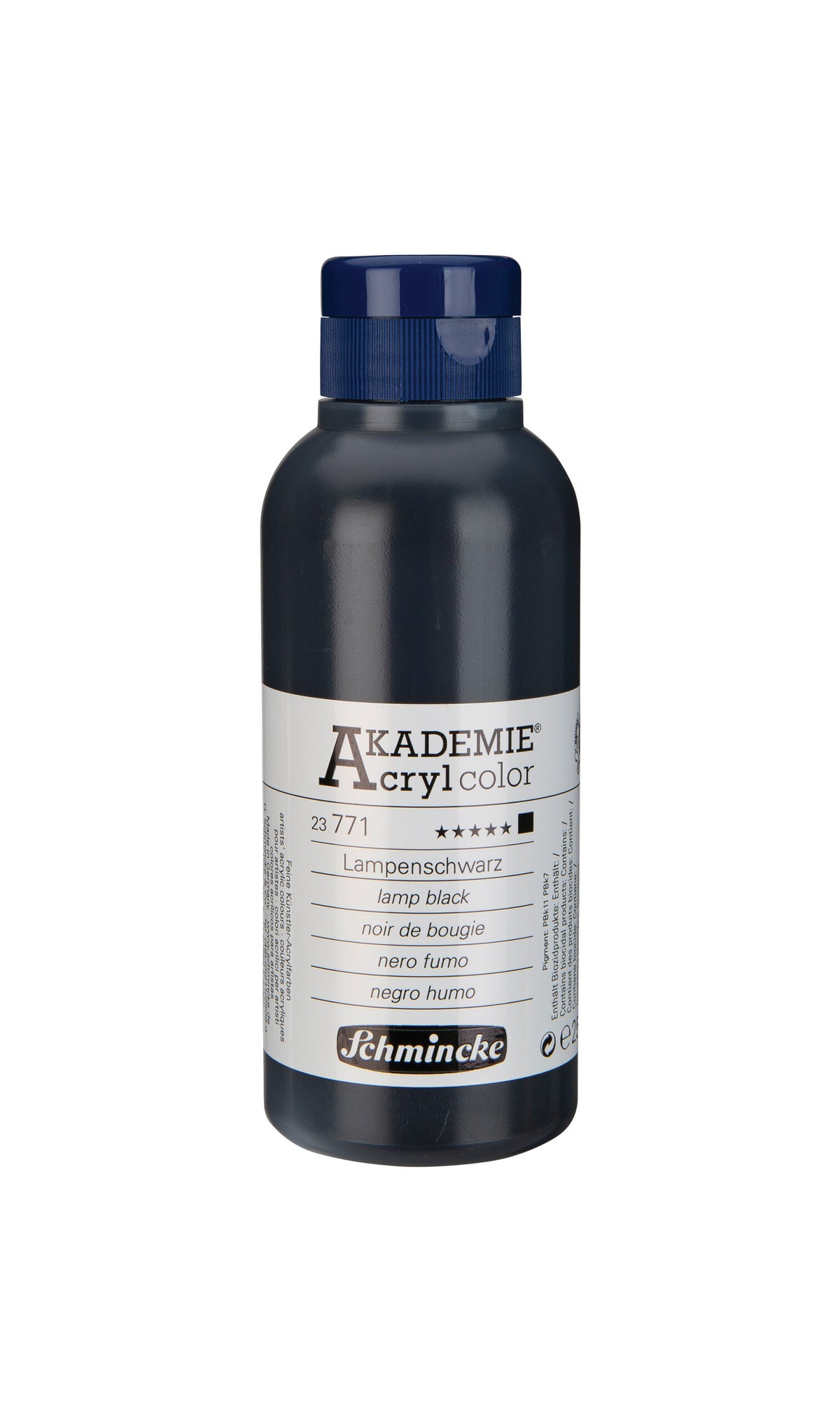 AKADEMIE Acryl colorLampenschwarz  PG 1 250ml