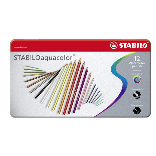 STABILOaquacolor Metalletui ARTYplus mit 12 Farbstiften