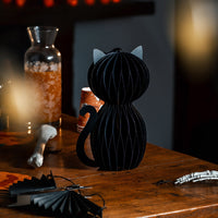 Halloween-Deko im Wabendesign - Meeoow
