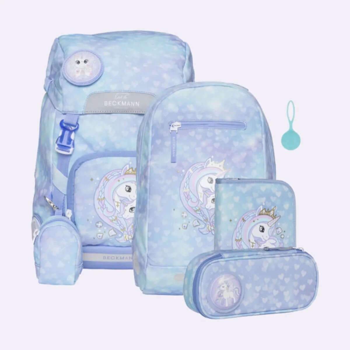 Ranzenset BM Classic Unicorn Princess Ice Blue