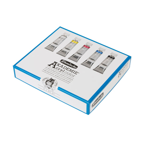 AKADEMIE Acryl Kästen Kartonset, Primärset 5 x 60 ml