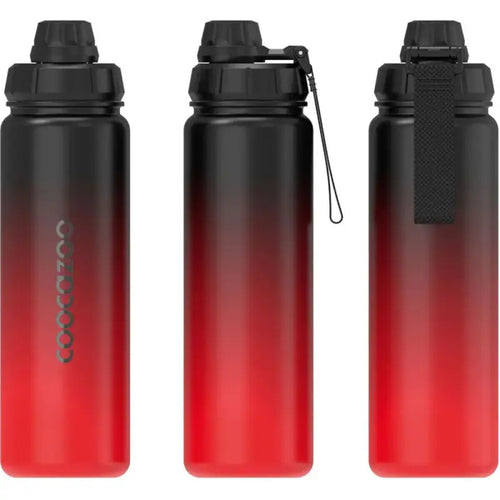 Isolierte Edelstahl-Trinkflasche, Gradient Red