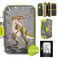Depesche Dino World 3-Fach Federtasche REFLECTOR