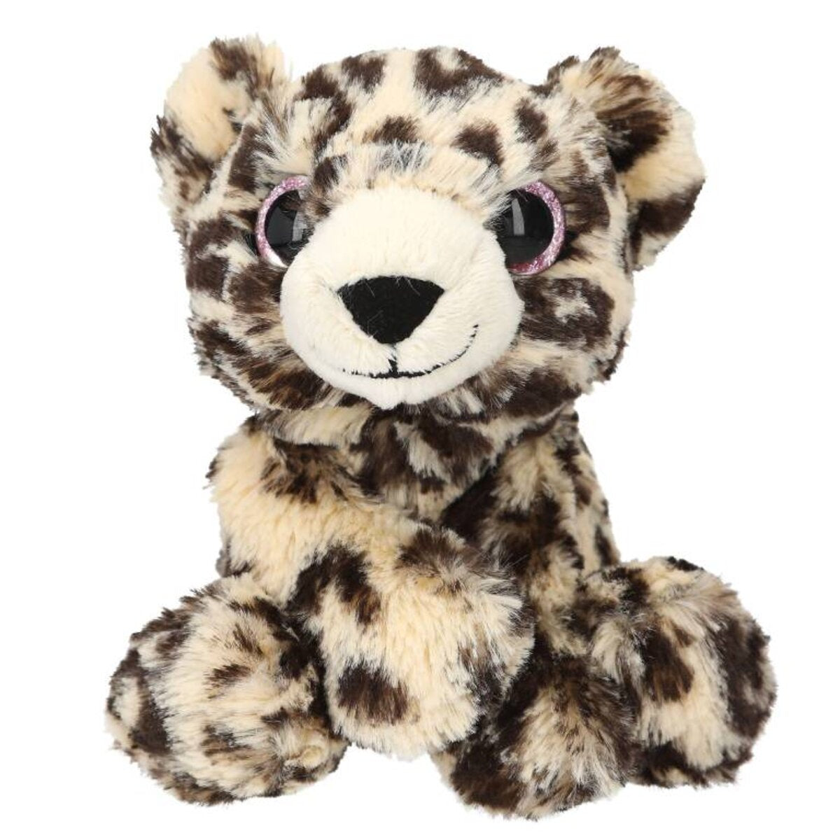 Depesche SNUKIS Plüsch Leopard mit Glitzeraugen 25 cm