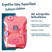 DerDieDas ErgoFlex Easy Superflash Schulranzen-Set 5tlg. Coral Reef 21 Liter
