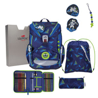 DerDieDas ErgoFlex Light LED Schulranzen-Set 5tlg. Moon Mission 22 Liter