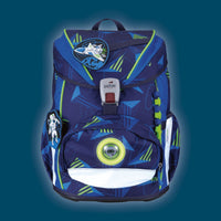 DerDieDas ErgoFlex Light LED Schulranzen-Set 5tlg. Moon Mission 22 Liter