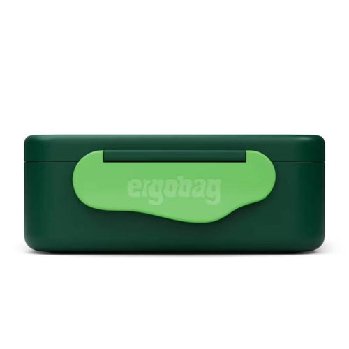ergobag Brotdose aus leichtem und robustem Kunstoff grün 17 x 7 x 14 cm