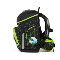 ergobag cubo Set Schulranzen-Set CyBär Race Schwarz Grün 5-teilig 19 Liter