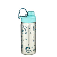 ergobag Edelstahl Trinkflasche Petrol, 500 ml