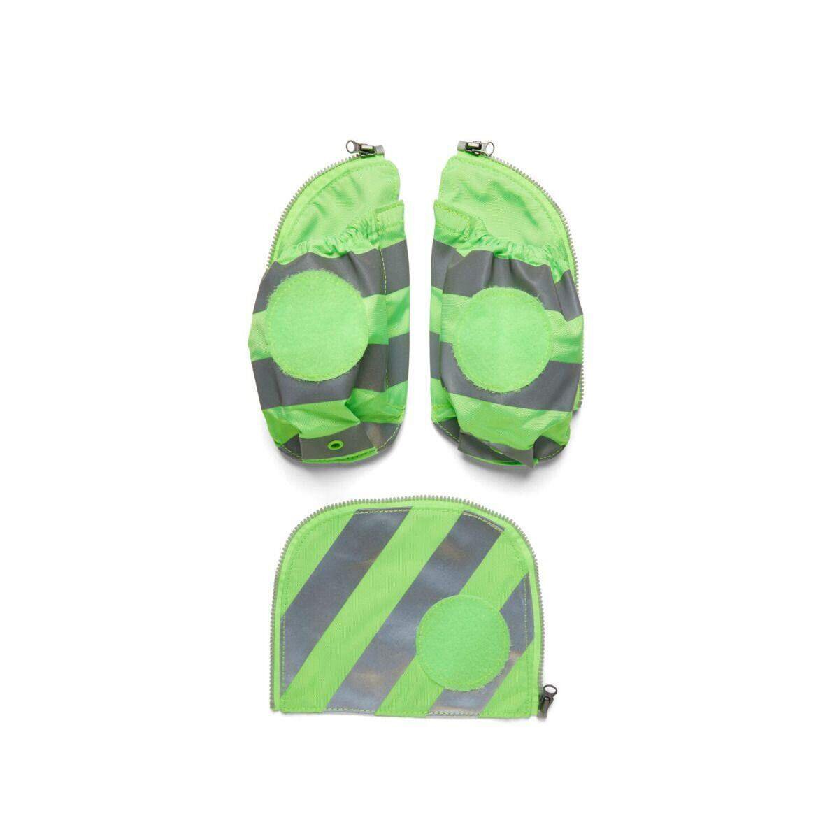 ergobag Fluo Seitentaschen Zip-Set mit Reflektorstreifen