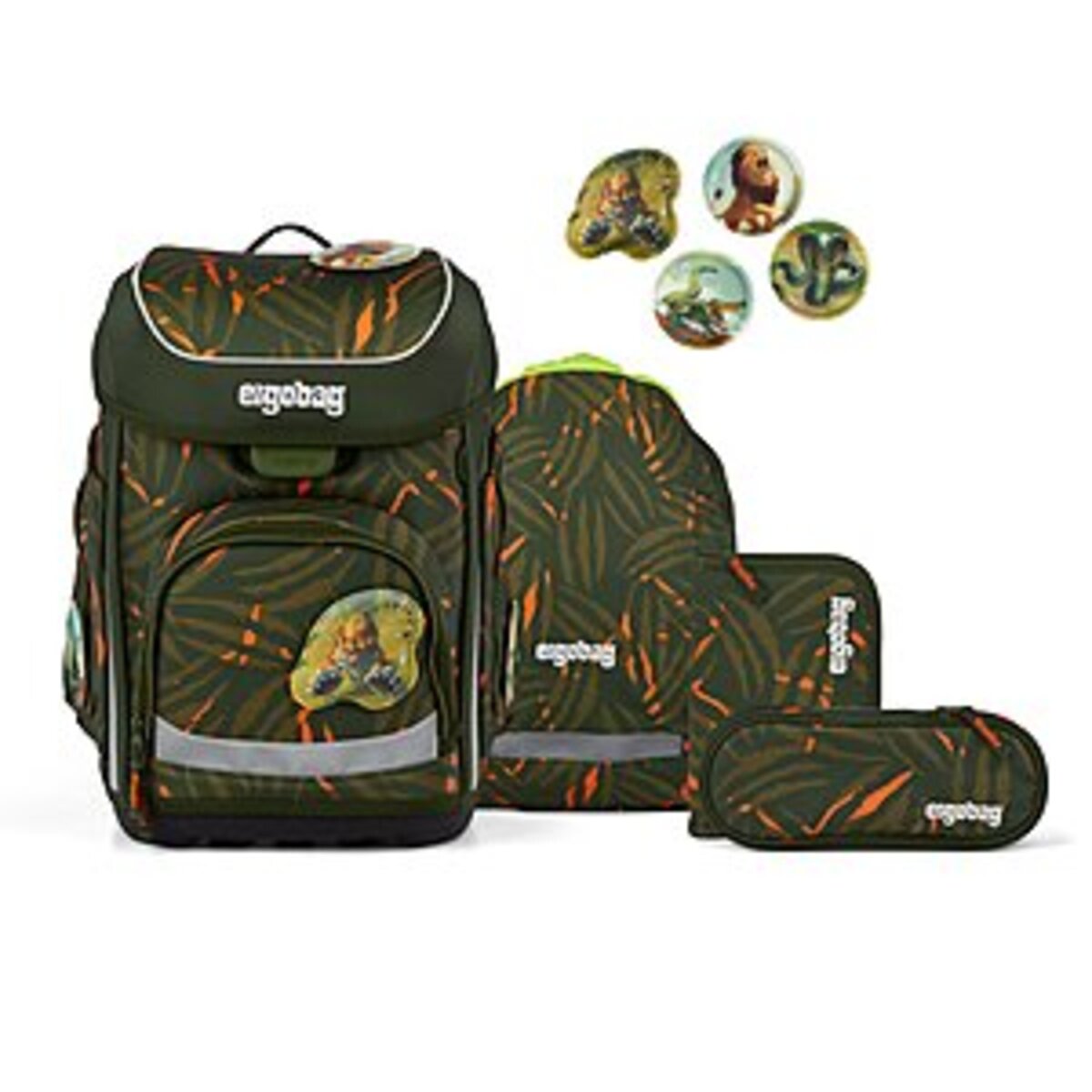 ergobag Cubo Set Schulrucksack-Set ExBärdition, 5-teilig 19 Liter