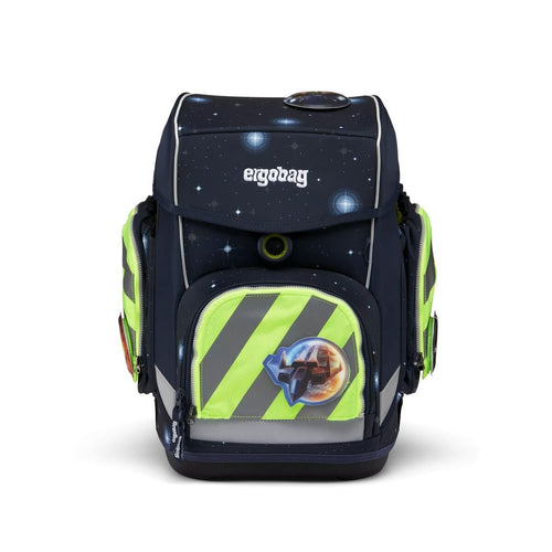 ergobag Sicherheits-Set Fluo-Zip Set mit Reflektorstreifen Grün