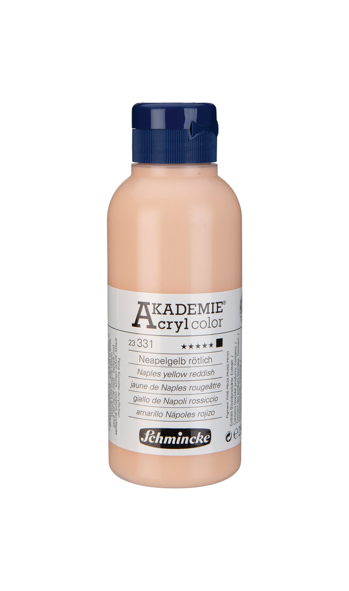 AKADEMIE Acryl color 250ml Neapelgelb rötlich