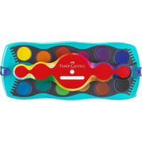 Faber-Castell 125003 Farbkasten Connector mit 12 Farben und Deckweiß