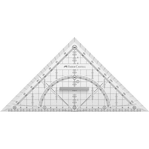 Faber-Castell Geometriedreieck Grip, mit Griff, 22 cm