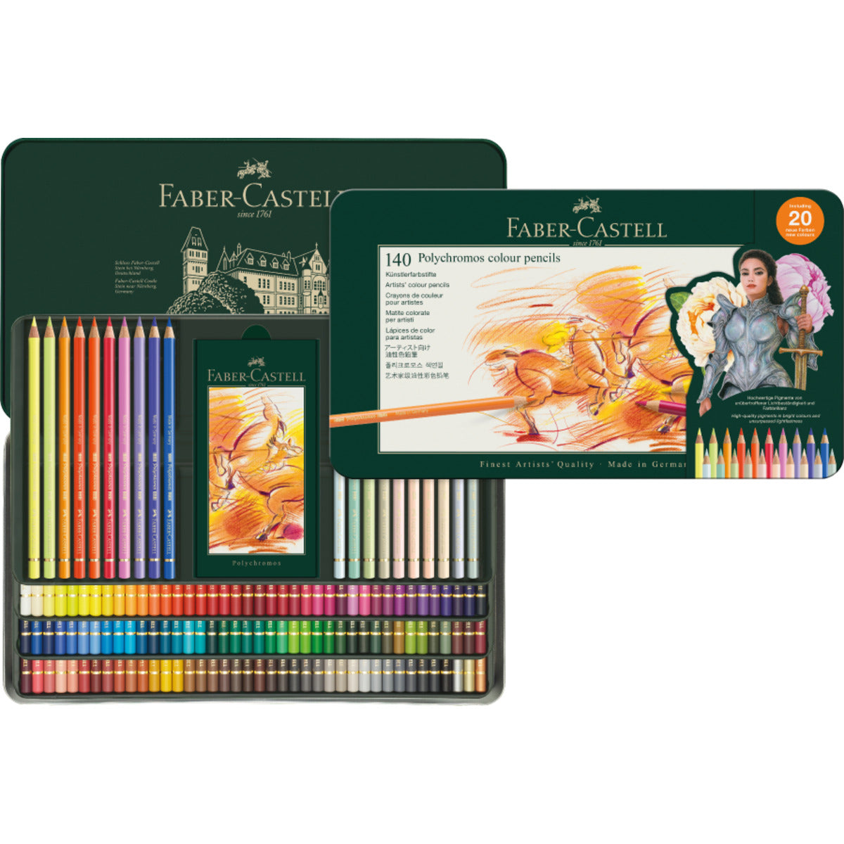 Faber-Castell Polychromos 140 Stifte im Metalletui