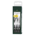 Faber-Castell Tuschestift PITT Artist Pen schwarz 4er Packung