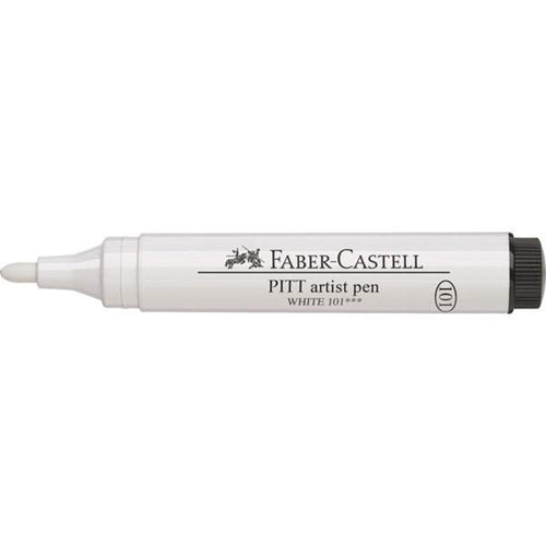 Faber-Castell Tuschestift Pitt Artist Pen 2,5 mm Rundspitze weiß