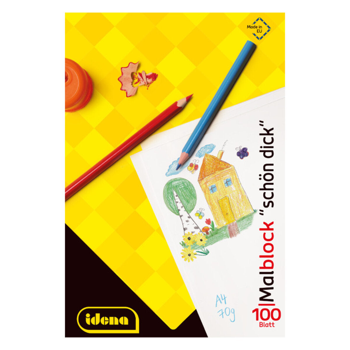 Idena Malblock schön dick 100 Blatt 70g/m² DIN A4