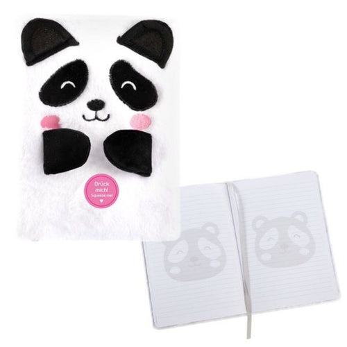 Idena Notizbuch Fluffy Panda liniert 80 Blatt 80g/m² DIN A5