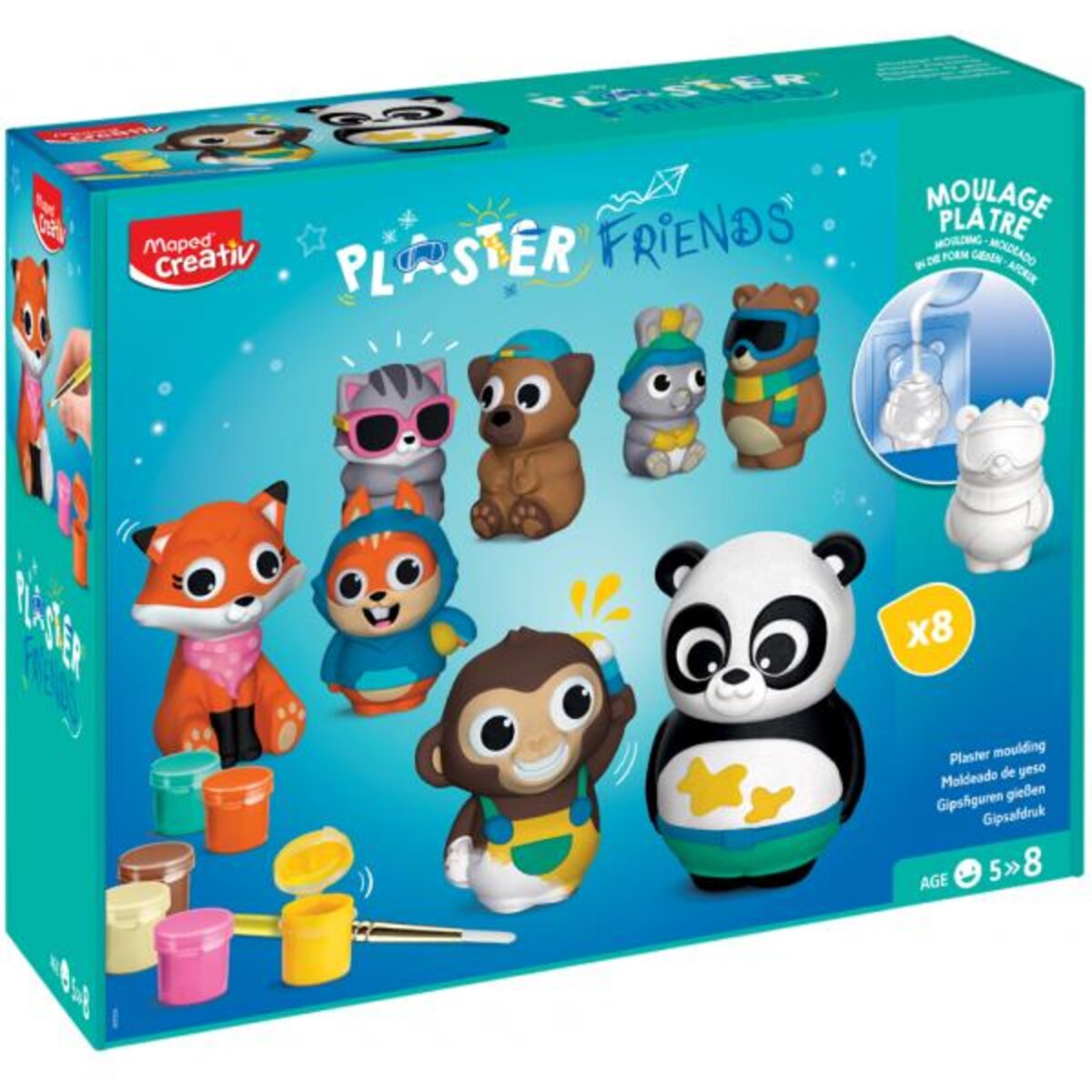 Maped Creativ Gipfsfiguren-Set PLASTER FRIENDS - MAXI
