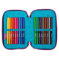 CoolPack Etui gefüllt mit 3 Reißverschlussfächer Jumper 3 Disney Stitch