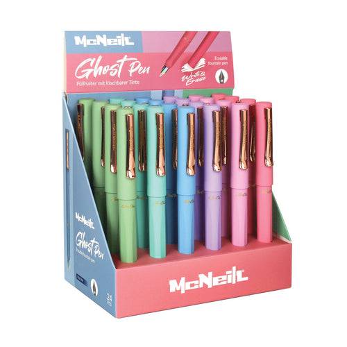 Radierbarer Füller Ghost Pen Pastell, 6 Farben sortiert