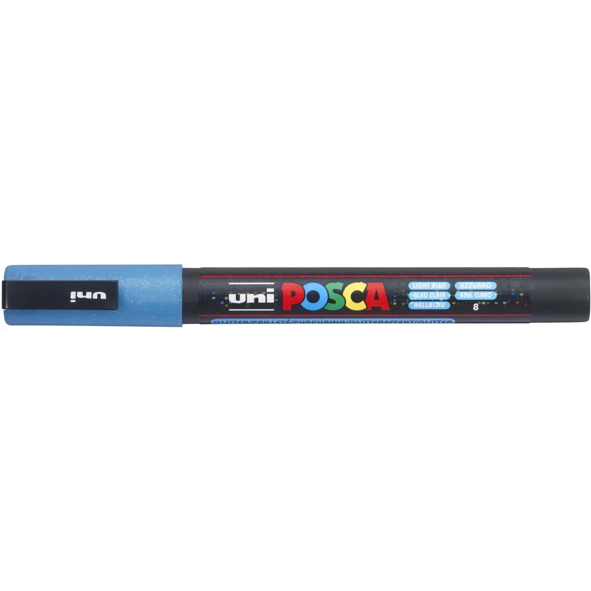 Posca Marker UNI POSCA PC-3M Glitter hellblau