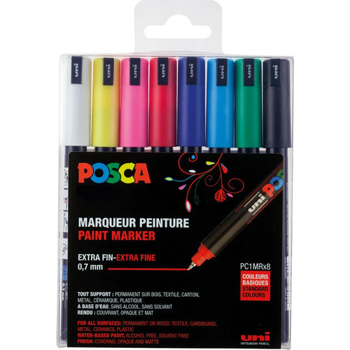 Marker UNI POSCA PC-1MR 8er Set