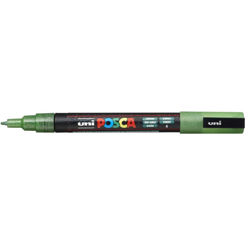 Posca Marker UNI POSCA PC-3M Glitter grün