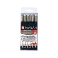 Sakura Pigma Micron Fineliner Set, 6 tlg.