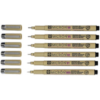 Sakura Pigma Micron Fineliner Set, 6 tlg.