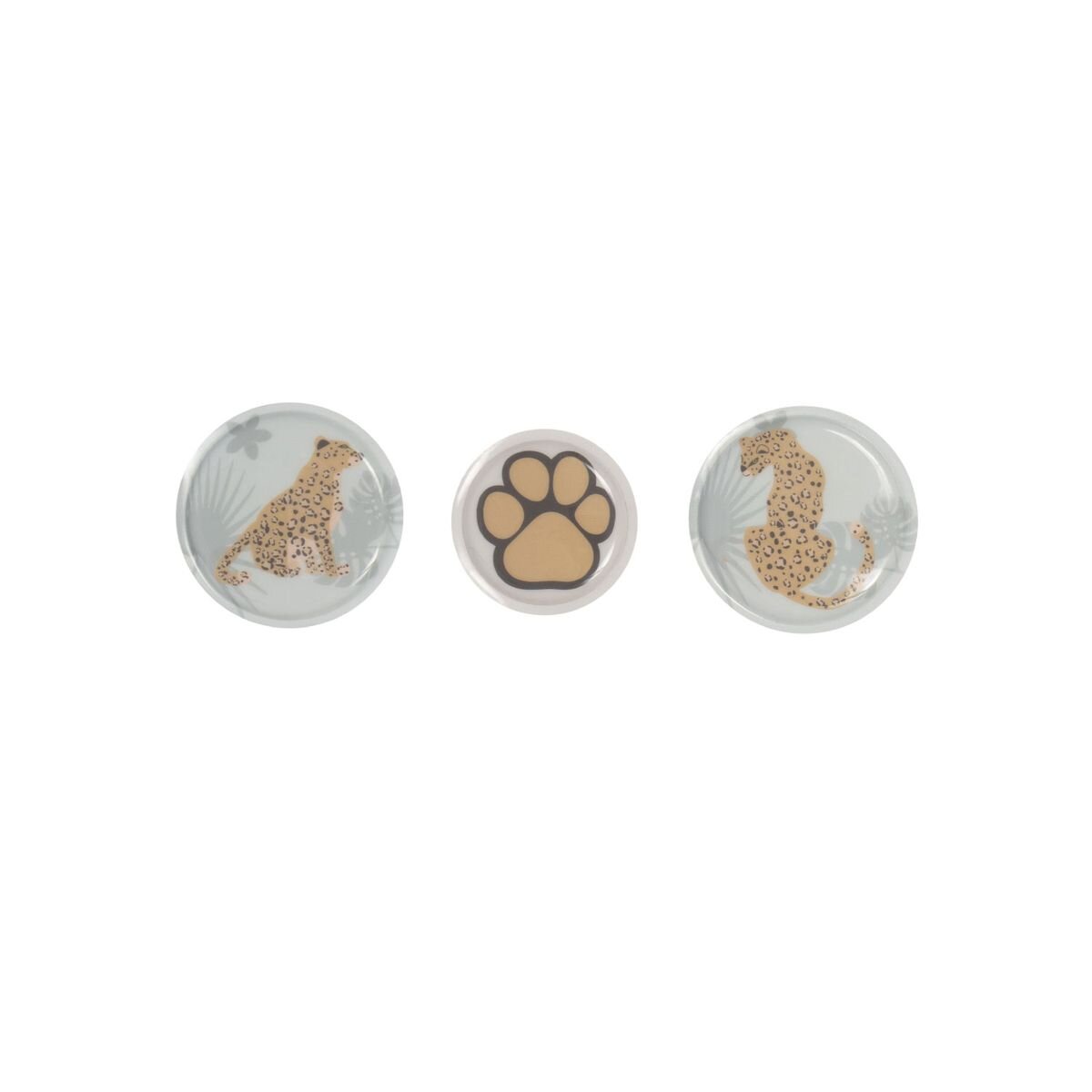 School-Mood 3er Patchie-Set Leopard