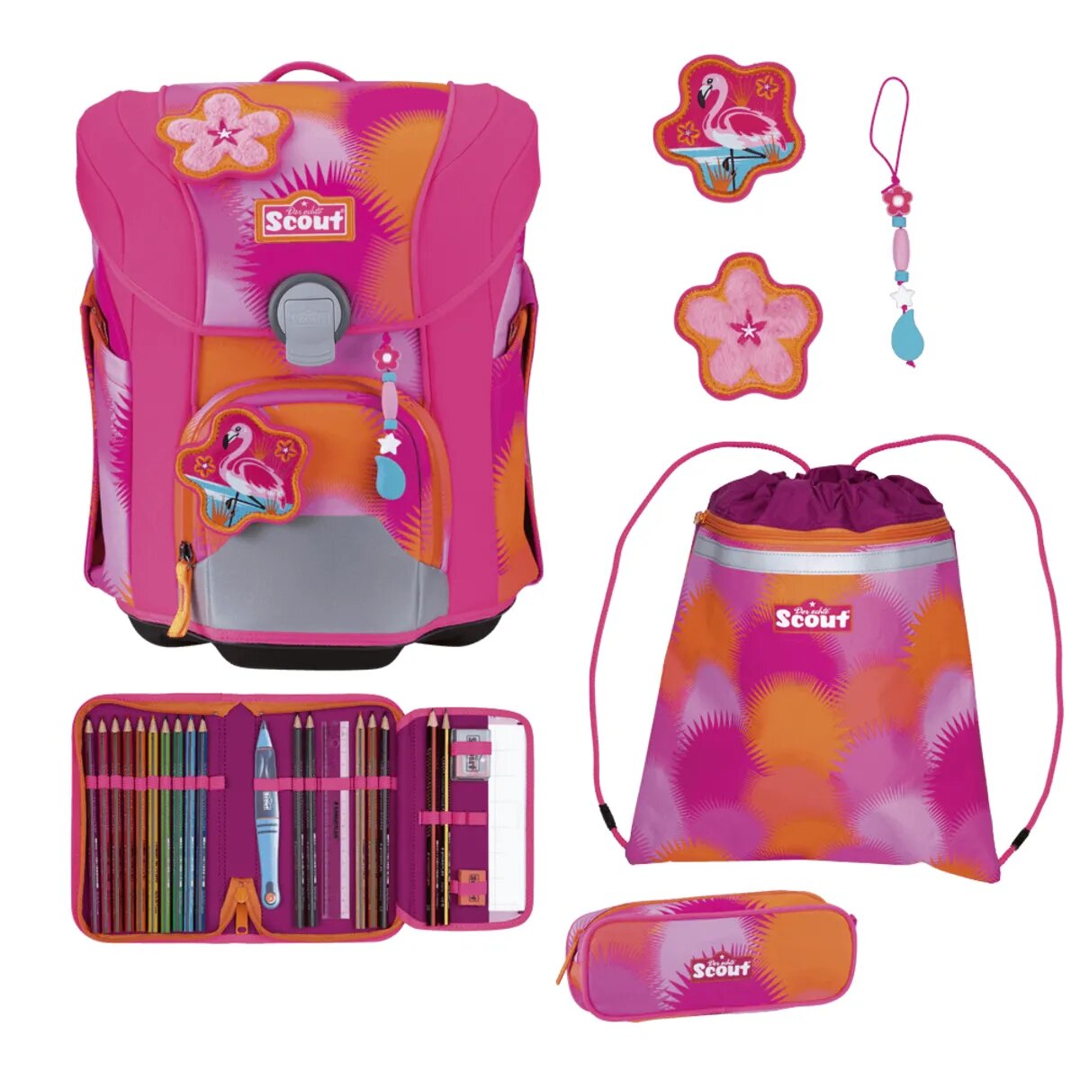 Scout Micro Schulranzen-Set 4tlg. Florida Sunset 19 Liter