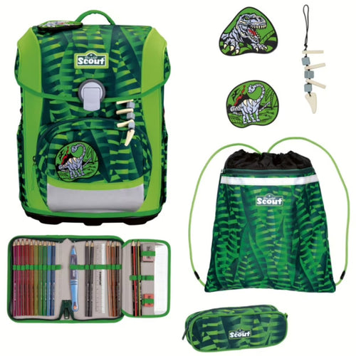 Scout Neo Schulranzen-Set 4tlg. Danger Dino 21,5 Liter