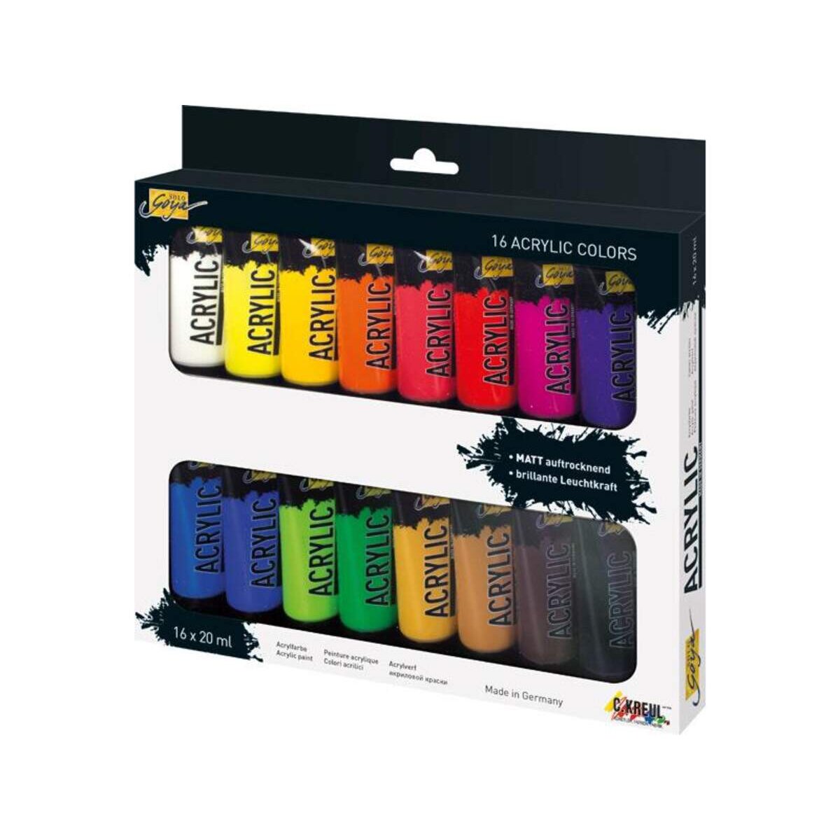 KREUL 84172 Solo Goya Acrylic 20 ml Tuben 16er Set