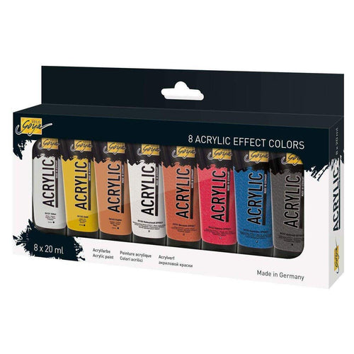 KREUL 84174 Solo Goya Acrylic 20 ml 8er Set Effect Colors