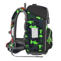 Step by Step GIANT 5-teiliges Schulranzen-Set Black Cat Chiko 23 Liter grau grün