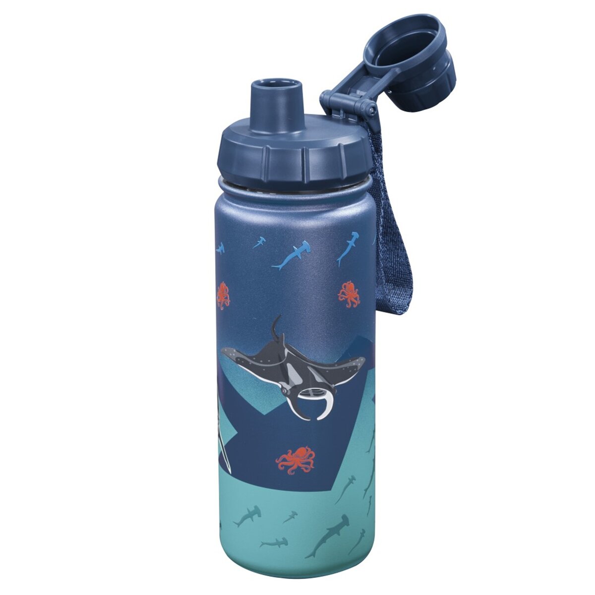 Step by Step Isolierte Edelstahl-Trinkflasche "Underwater"