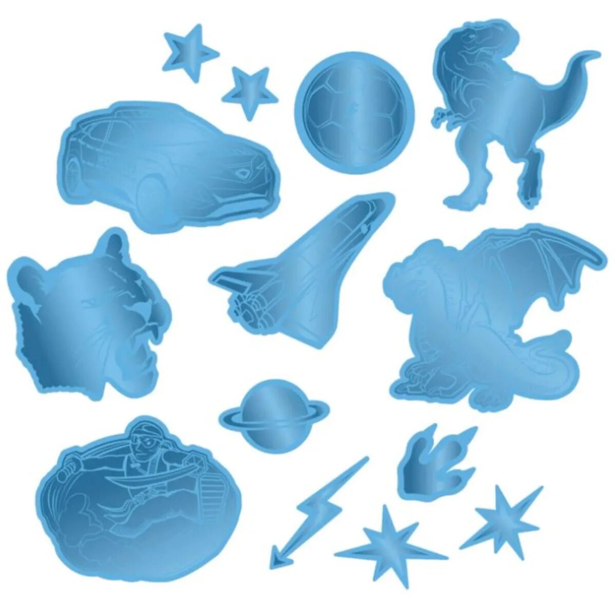 Step by Step Reflektierendes Sticker-Set "Blau"